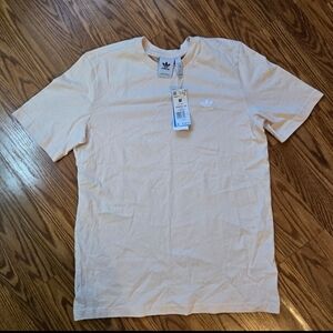Adidas Men's Short Sleeve Beige Tee